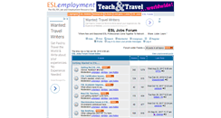 Desktop Screenshot of esl-jobs-forum.com